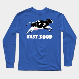 Cow Fast Food Long Sleeve T-Shirt